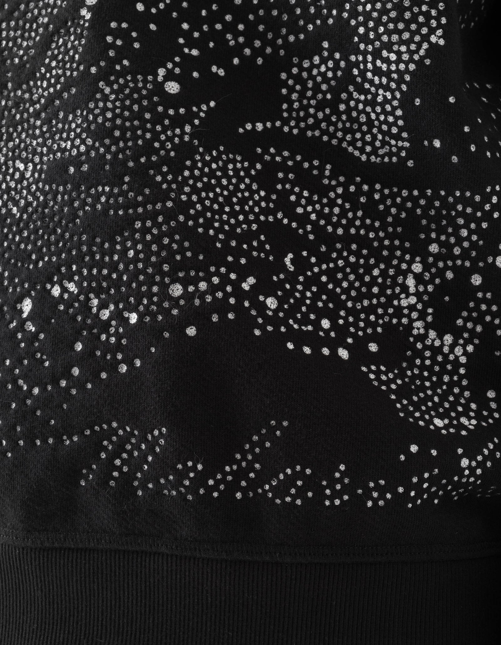 6128 Fubuki Dragon Embroidered Crew Sweat Black