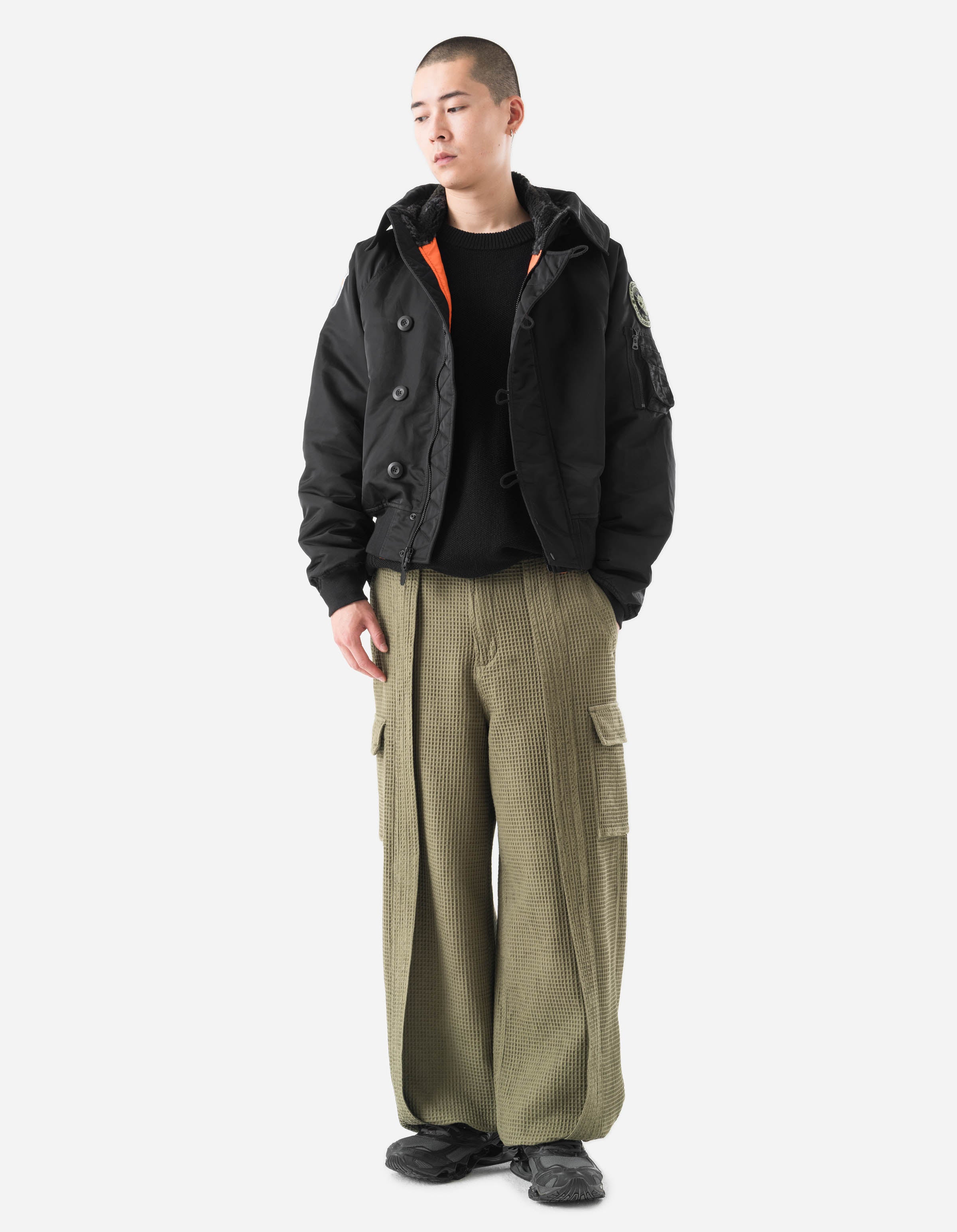 7215 Asym Arctic N2B Parka Black – Maharishi