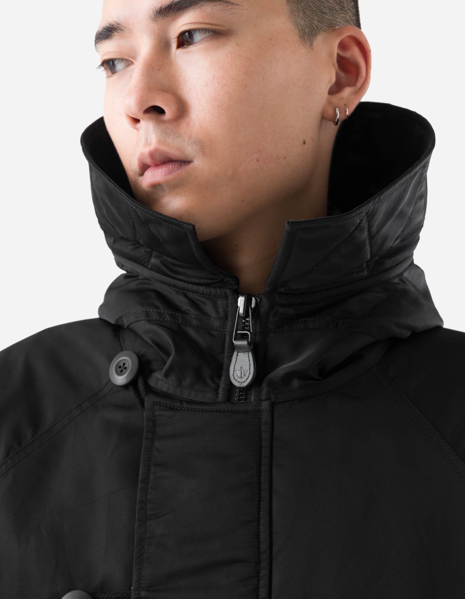 7215 Asym Arctic N2B Parka Black