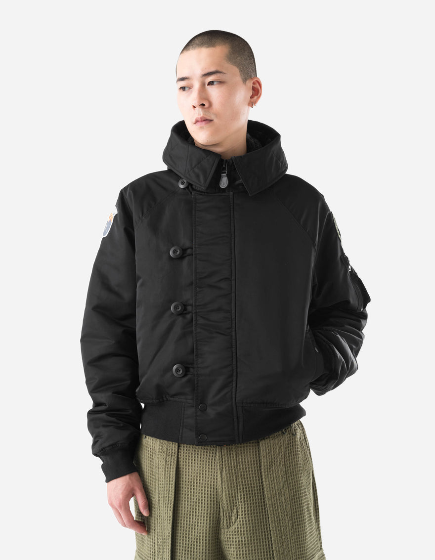 7215 Asym Arctic N2B Parka Black