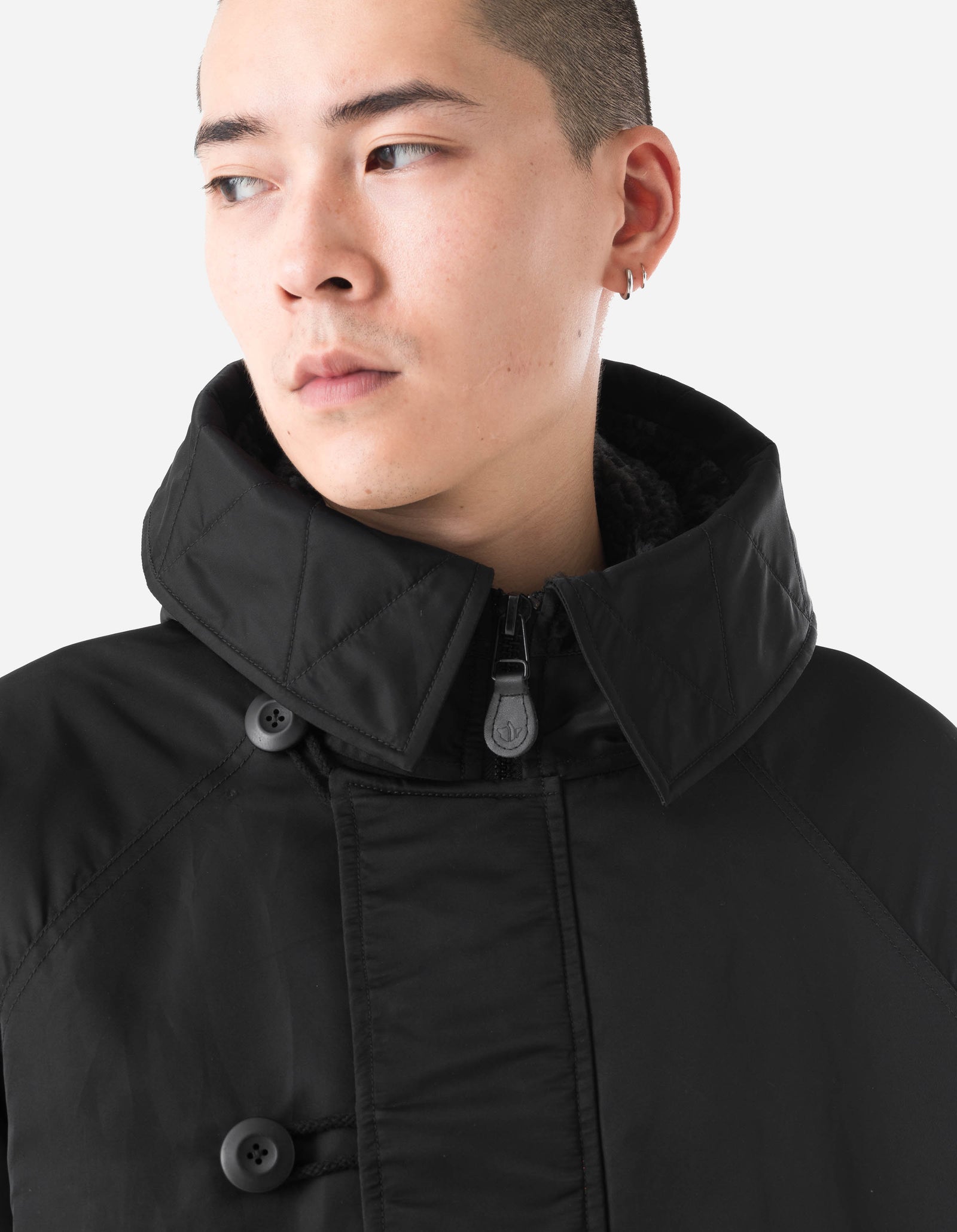 7215 Asym Arctic N2B Parka Black