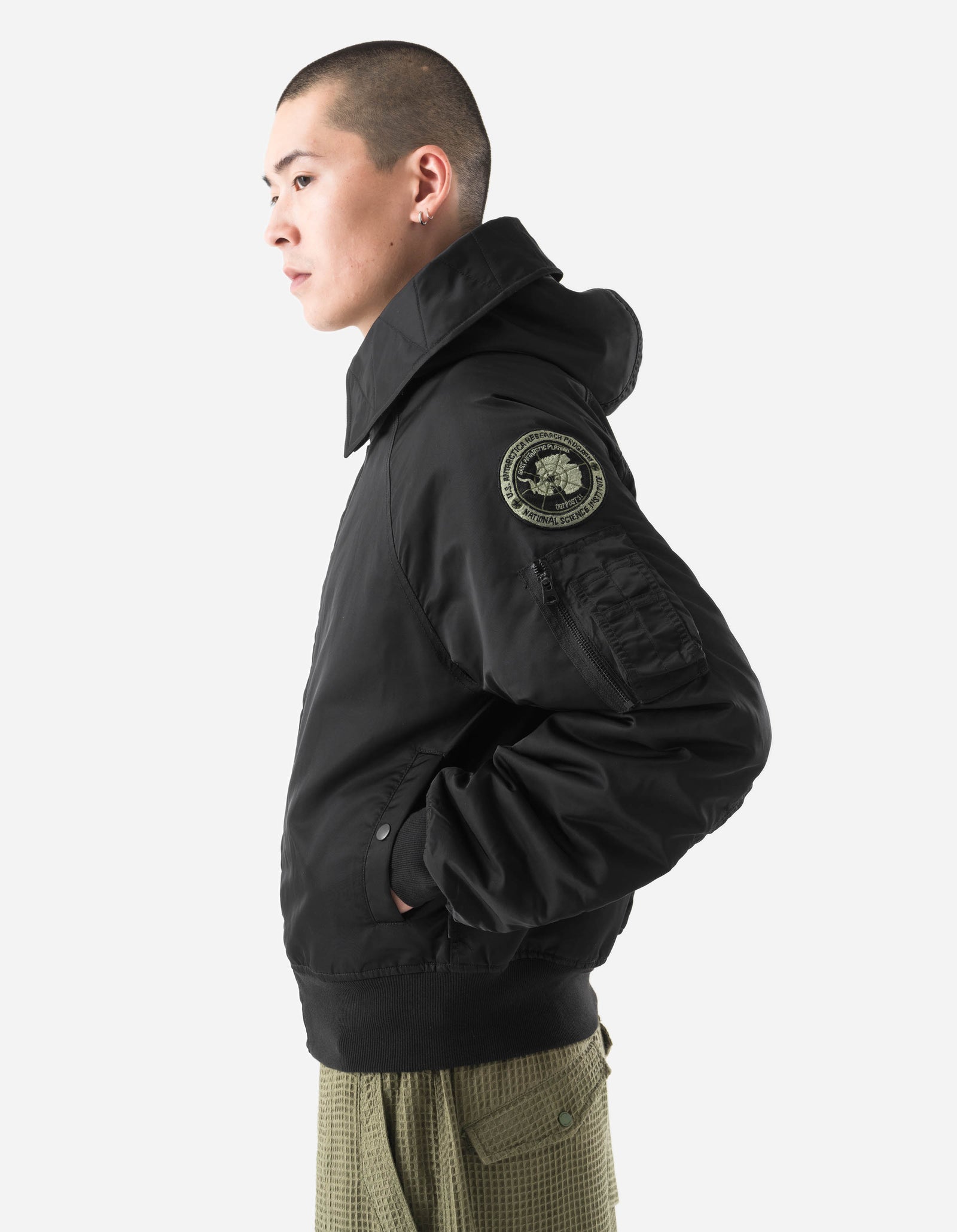 7215 Asym Arctic N2B Parka Black
