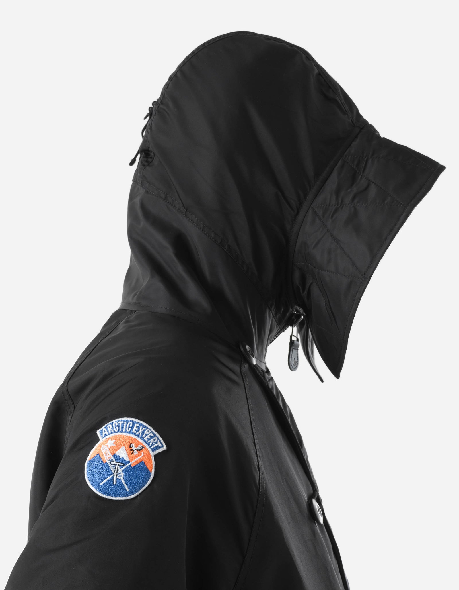 7215 Asym Arctic N2B Parka Black