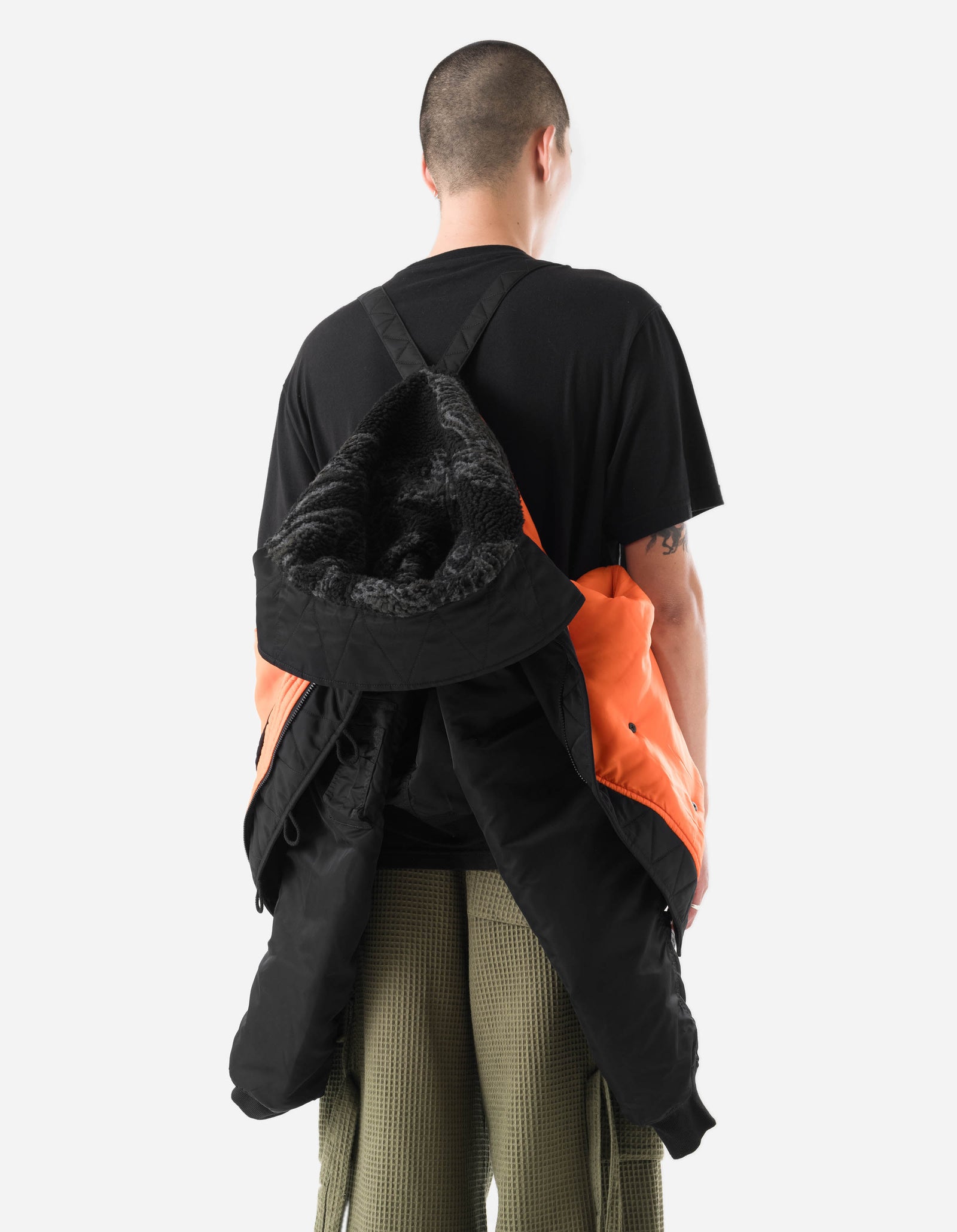 7215 Asym Arctic N2B Parka Black