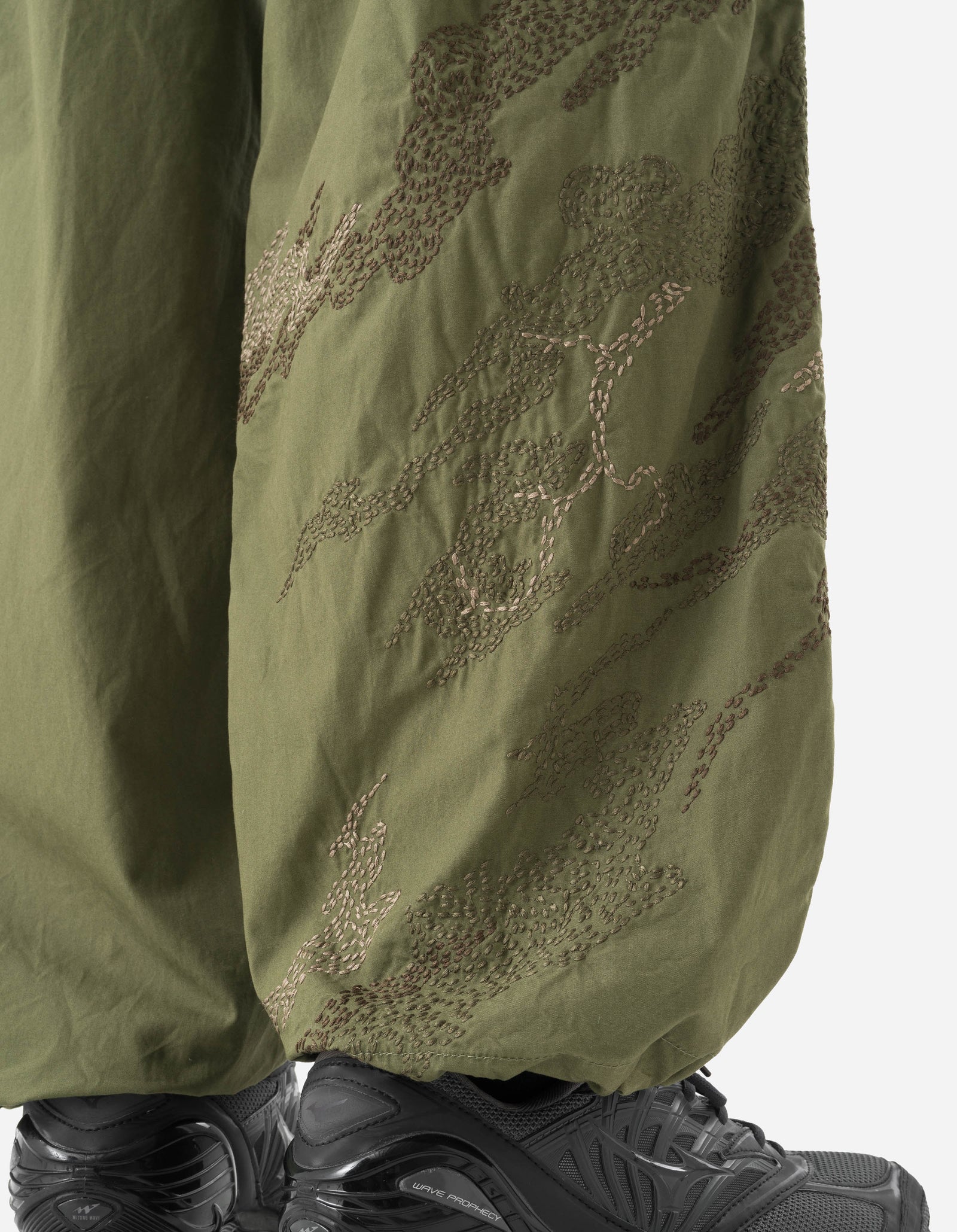 6237 Sashiko Bonsai Track Pants Olive OG-107F
