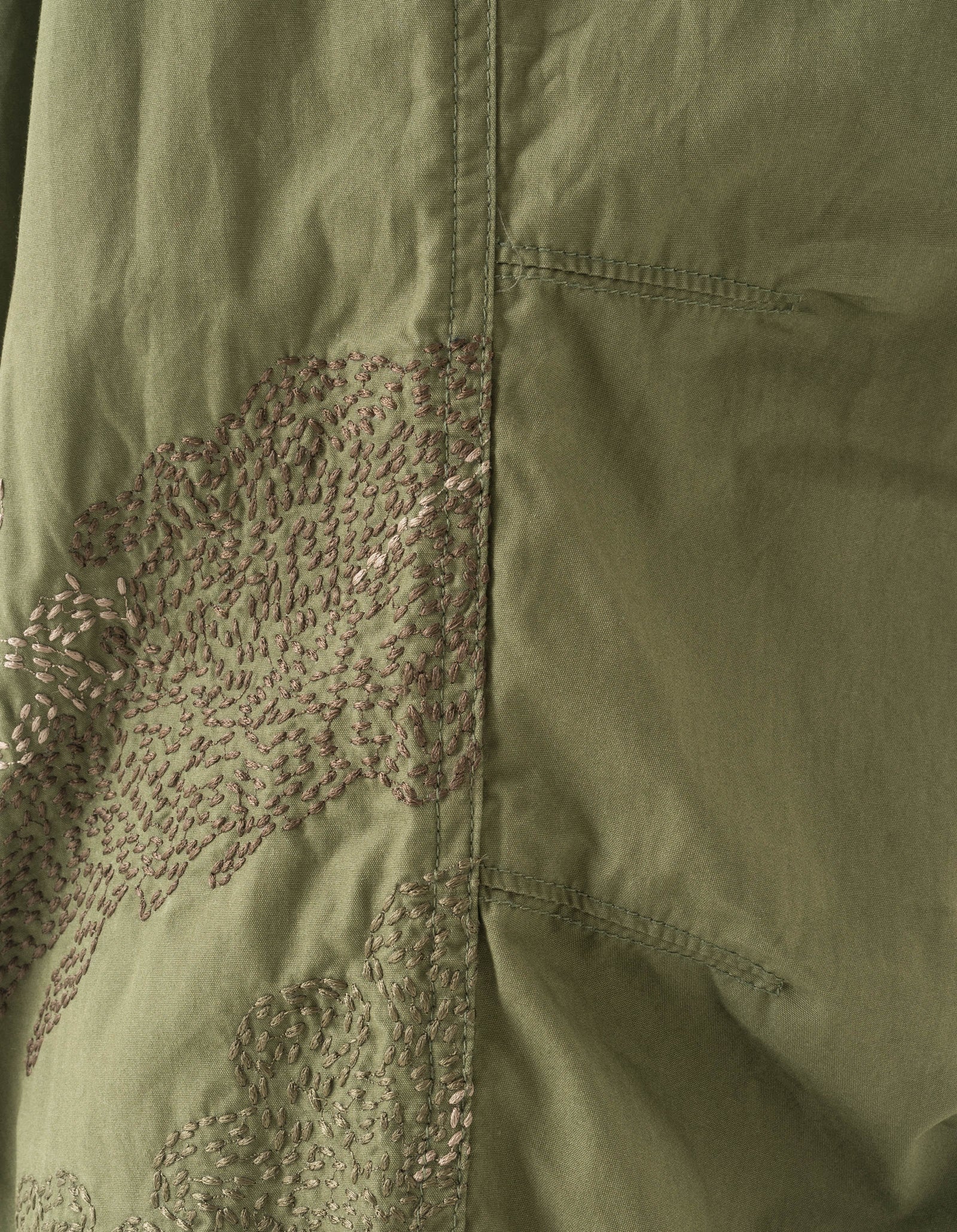 6237 Sashiko Bonsai Track Pants Olive OG-107F