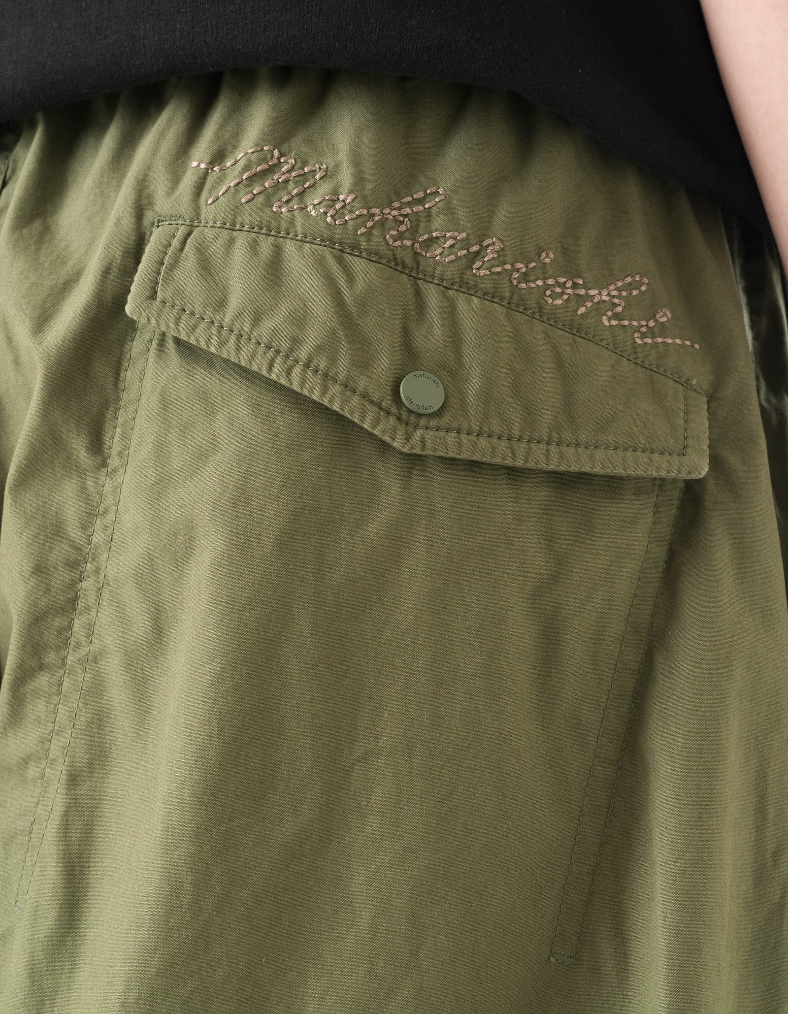 6237 Sashiko Bonsai Track Pants Olive OG-107F