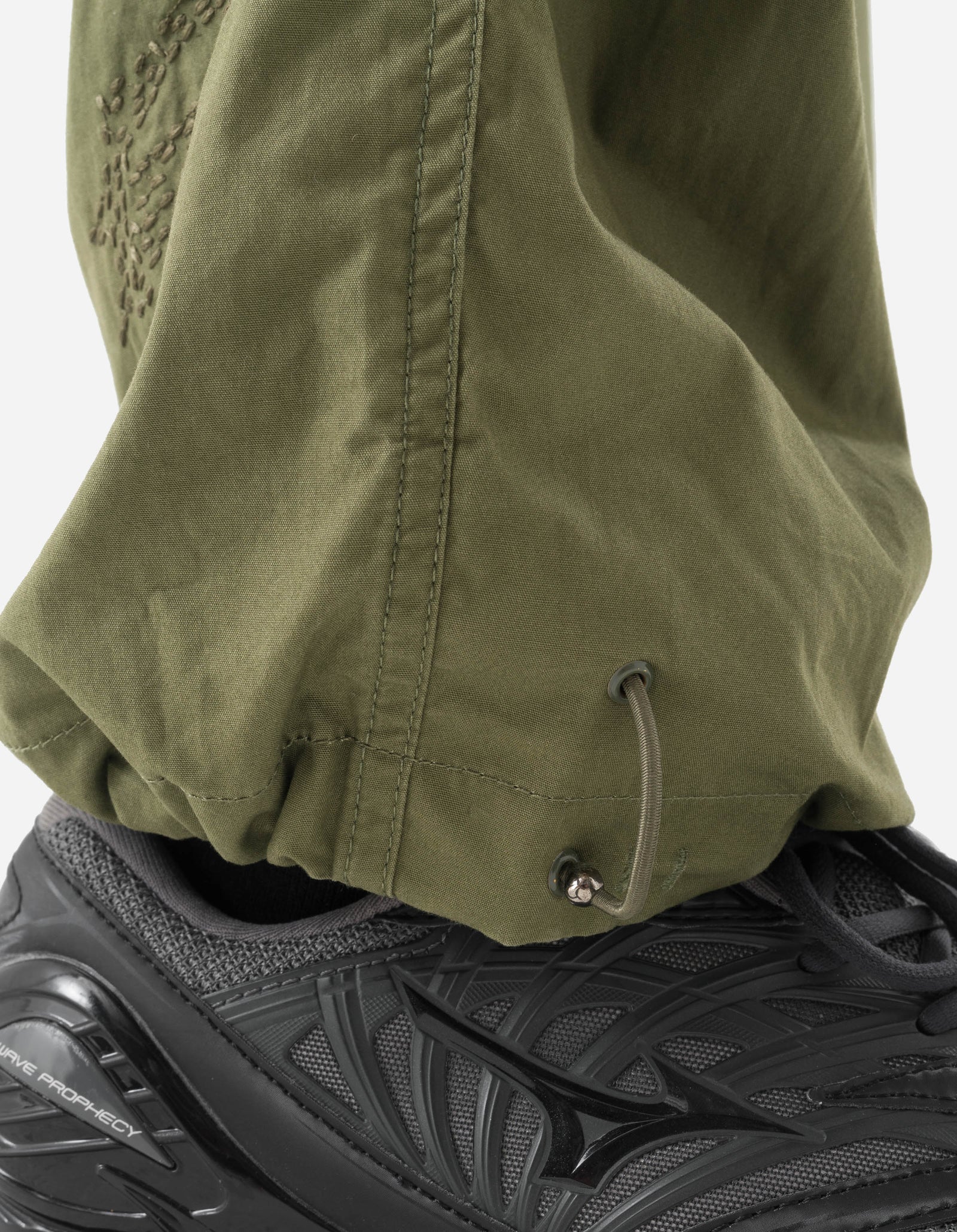 6237 Sashiko Bonsai Track Pants Olive OG-107F