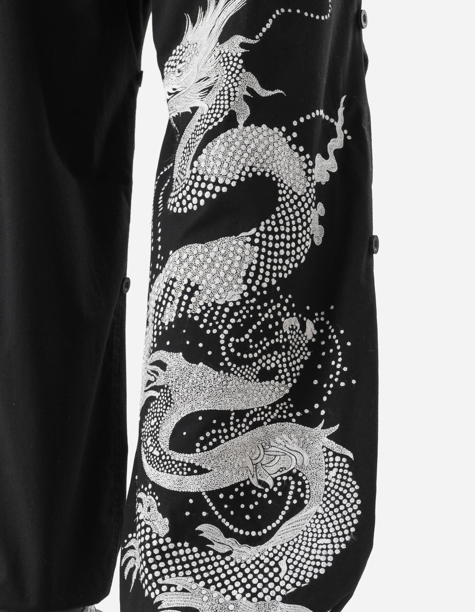 6127 Snodragon Loose Embroidered Snopants Black