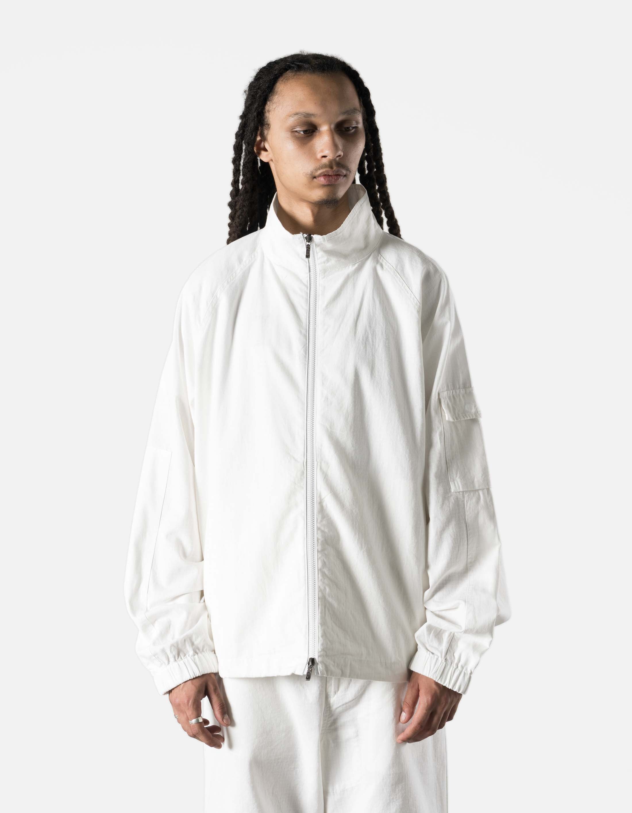 7566 Hemp Ripstop Track Jacket White – Maharishi