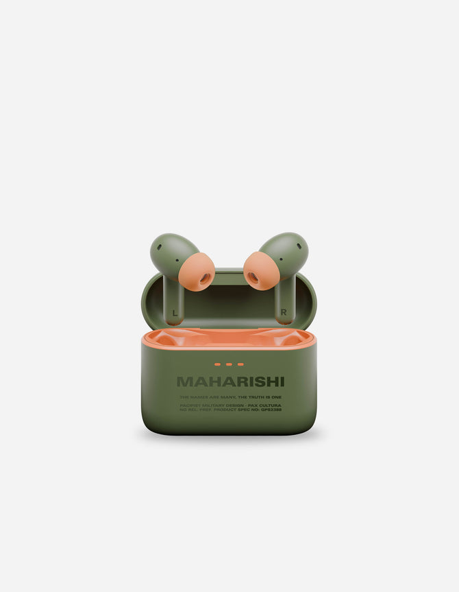 7613 Maharishi Cambridge Audio Melomania A100 EarBuds Olive