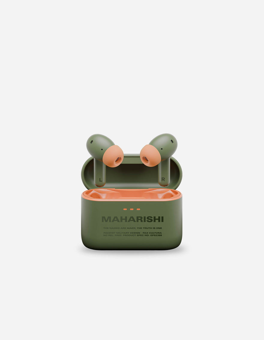 7613 Maharishi Cambridge Audio Melomania A100 EarBuds Olive
