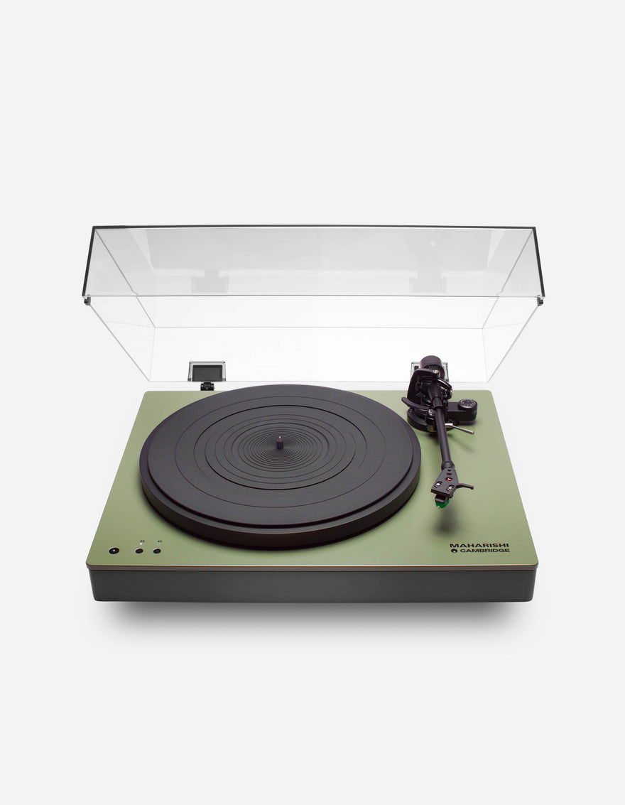 7614 Maharishi Cambridge Audio Alva ST Belt Drive Turntable Olive