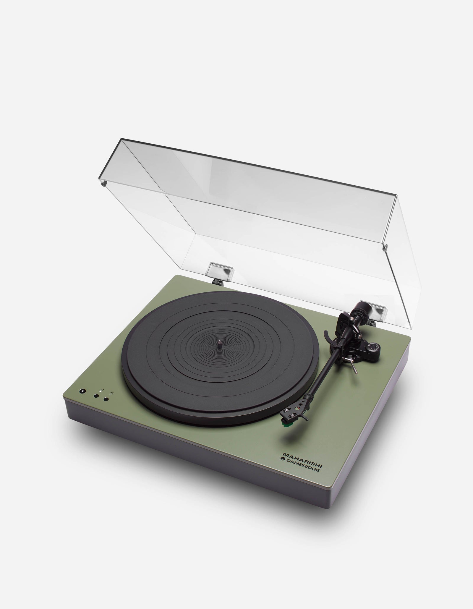 7614 Maharishi Cambridge Audio Alva ST Belt Drive Turntable Olive