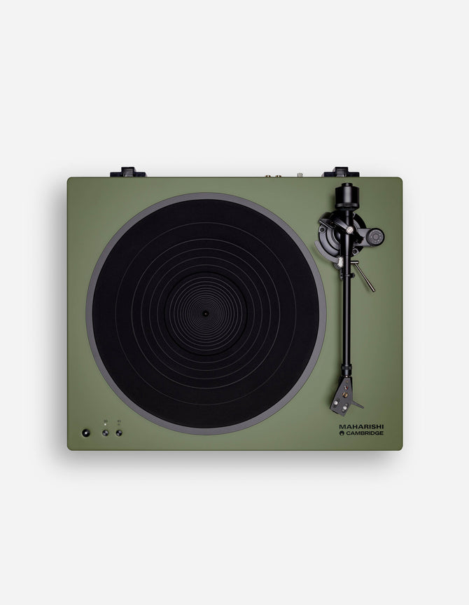 7614 Maharishi Cambridge Audio Alva ST Belt Drive Turntable Olive