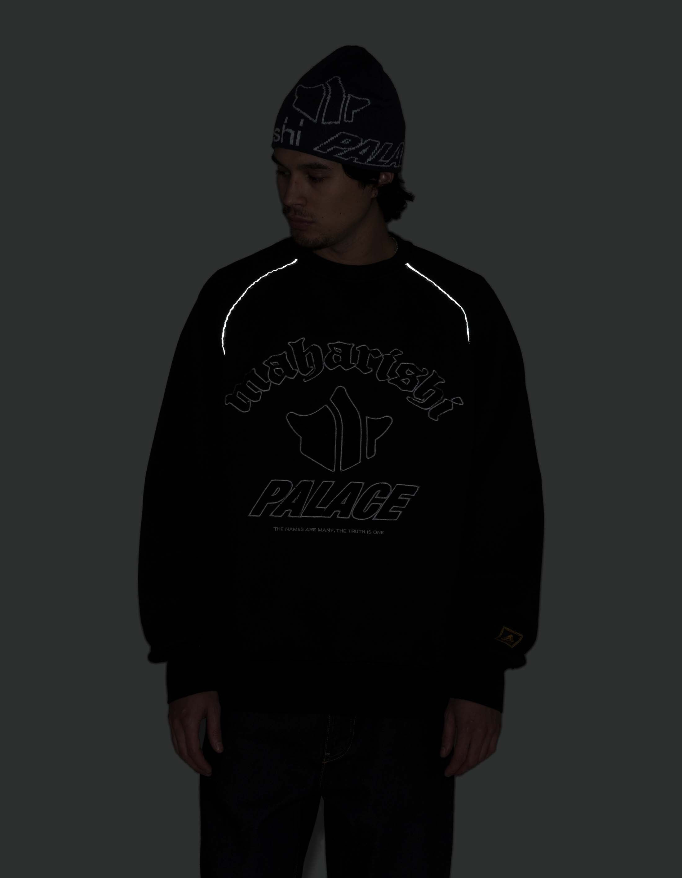 ふるさと納税 Palace Black Crew Temple Maharishi トップス
