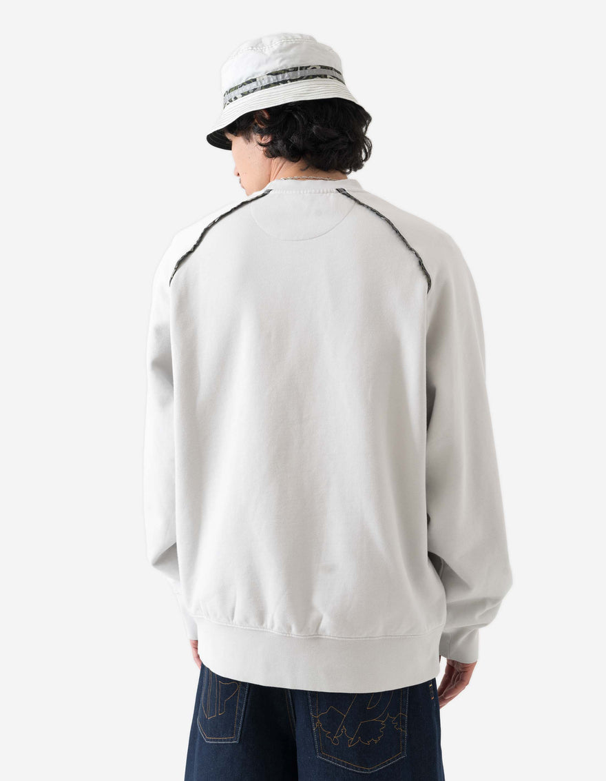Palace Maharishi Temple Crew Stone White