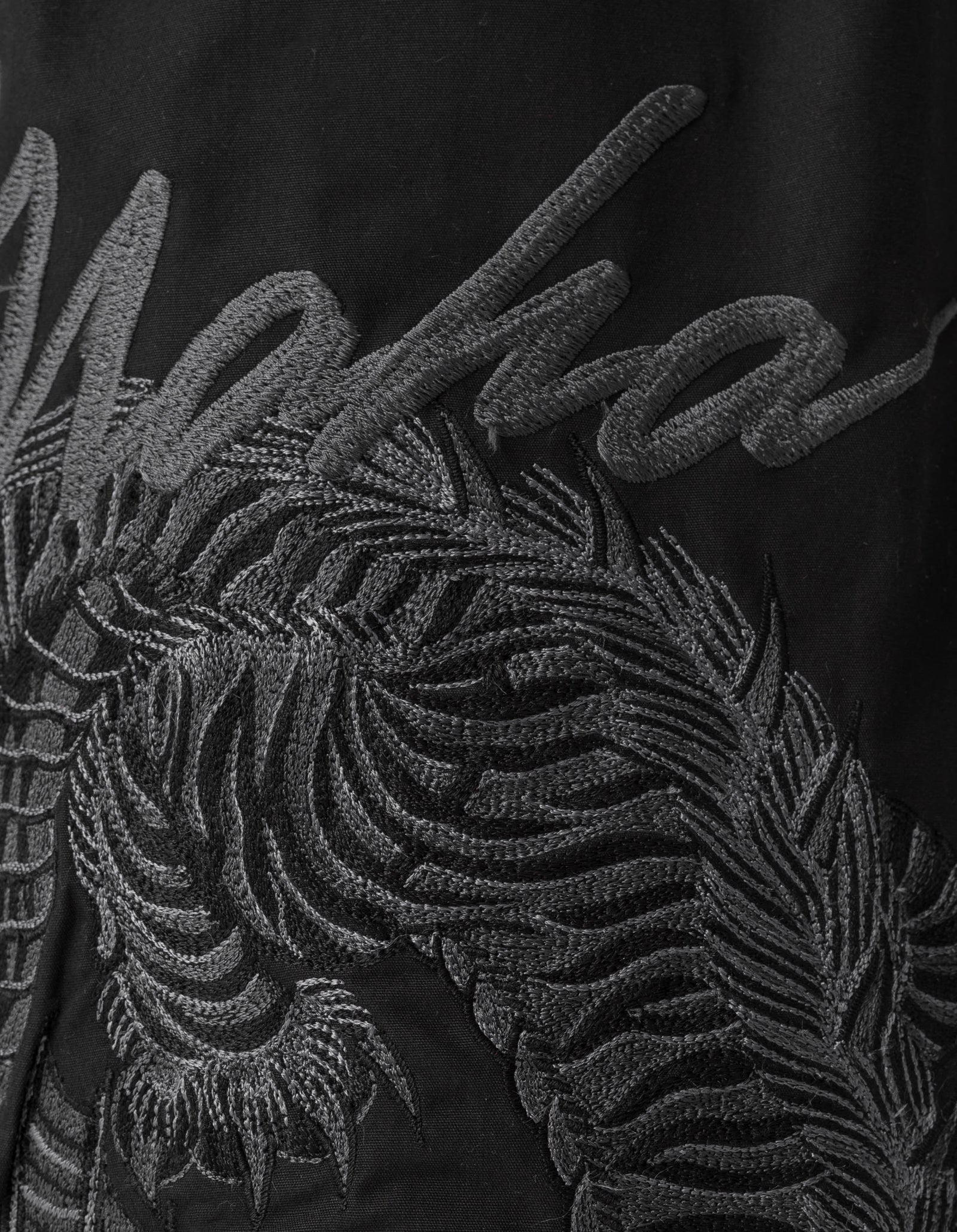 6091 Tiger Dragon Loose Snopants Black Tonal