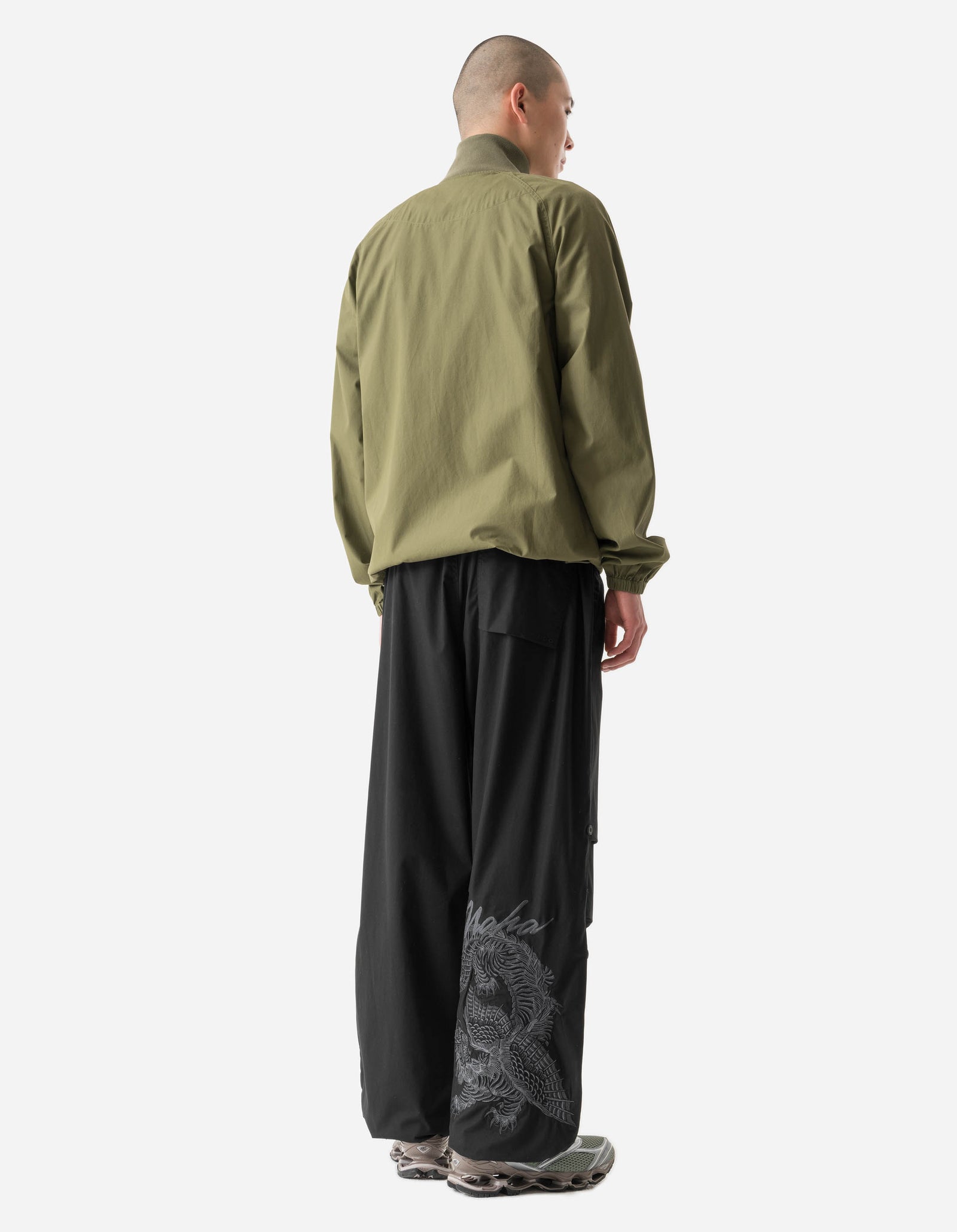 6091 Tiger Dragon Loose Snopants Black Tonal