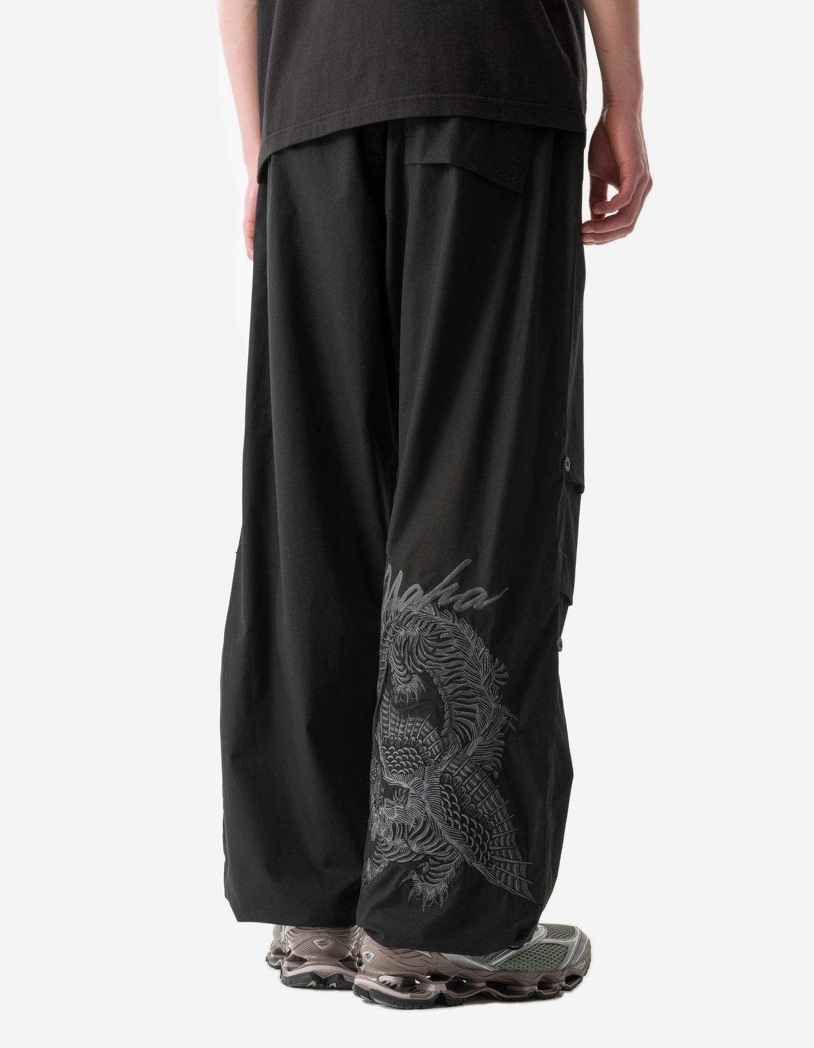 6091 Tiger Dragon Loose Snopants Black Tonal