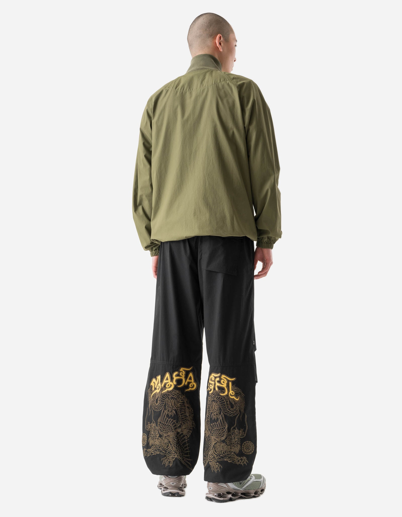 6092 Muay Thai Tiger Dragon Snopants Black