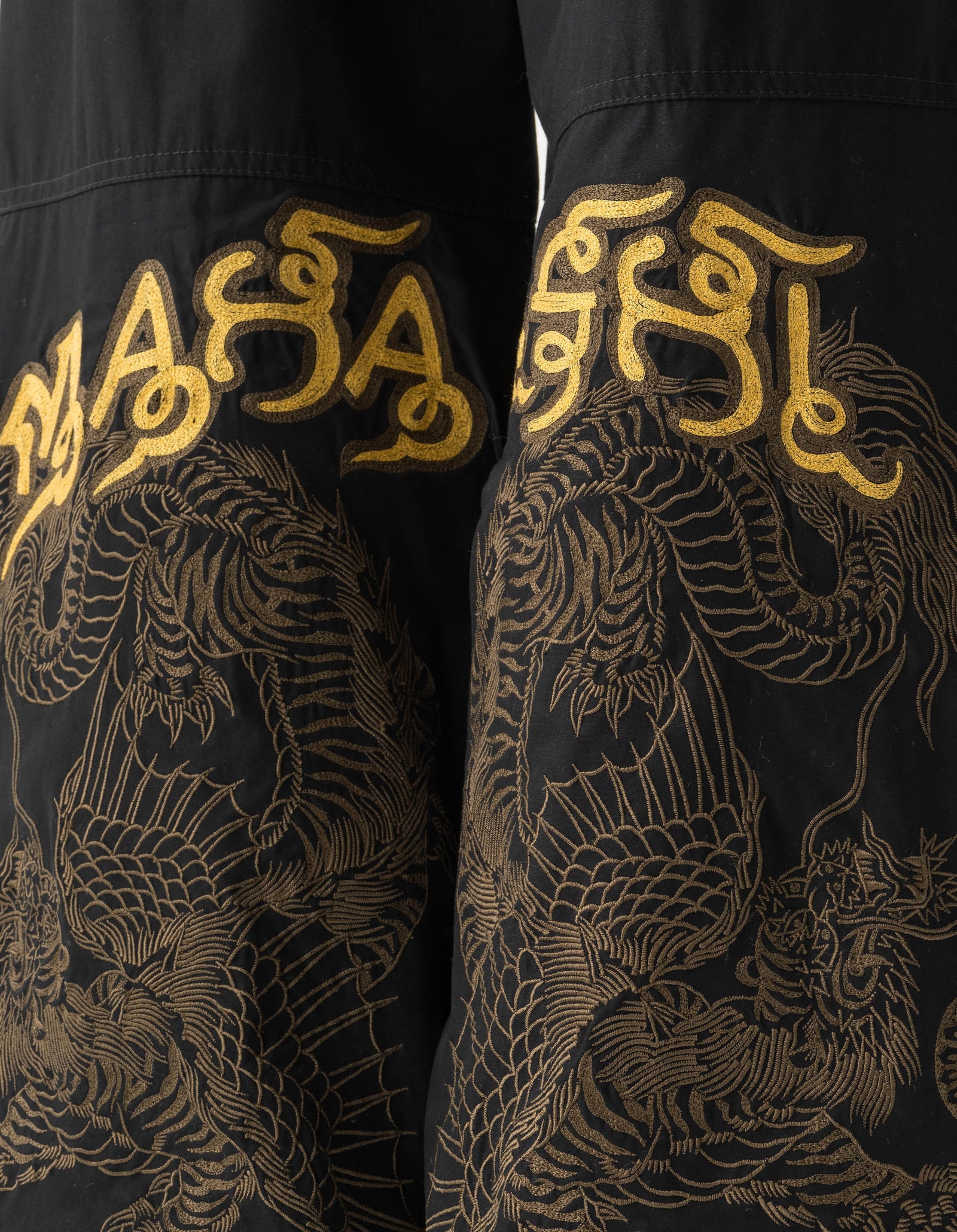 6092 Muay Thai Tiger Dragon Snopants Black
