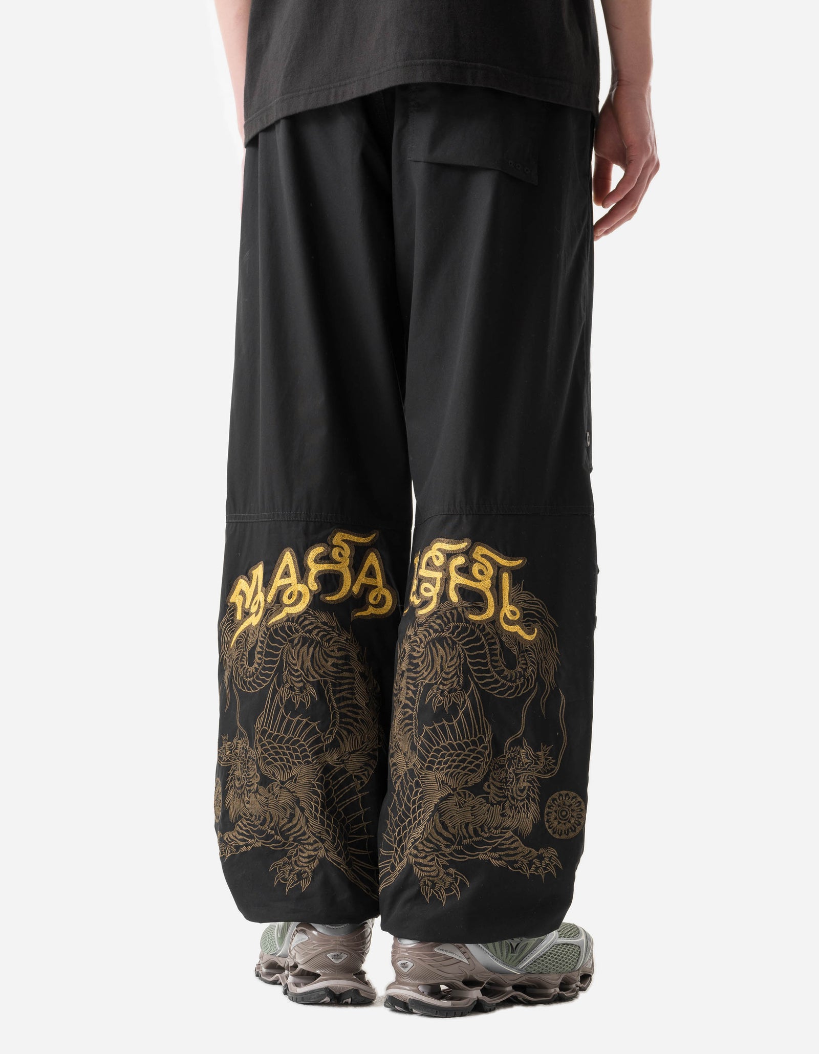 6092 Muay Thai Tiger Dragon Snopants Black
