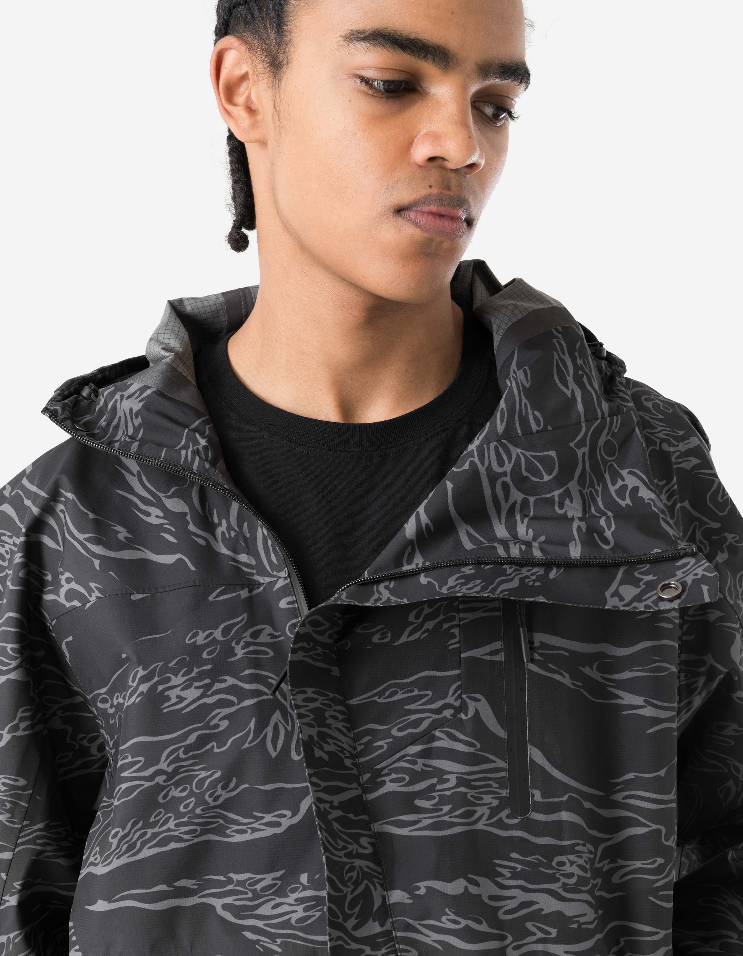 90's Maharishi mods Parker 忍者 7274 Bonsai Tigerstripe Asym Parka Subdued Night – Maharishi