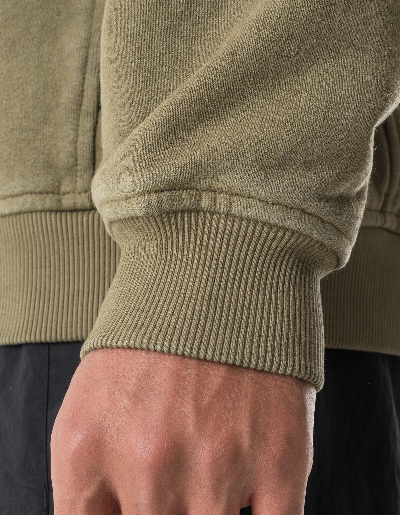 7207 Fabric Mix Cotton Crew Sweat Olive OG-107F