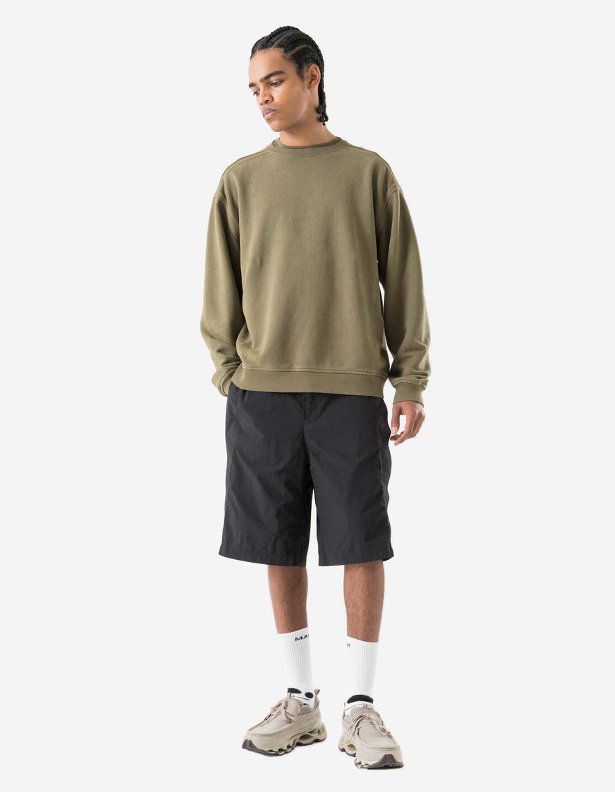 7207 Fabric Mix Cotton Crew Sweat Olive OG-107F