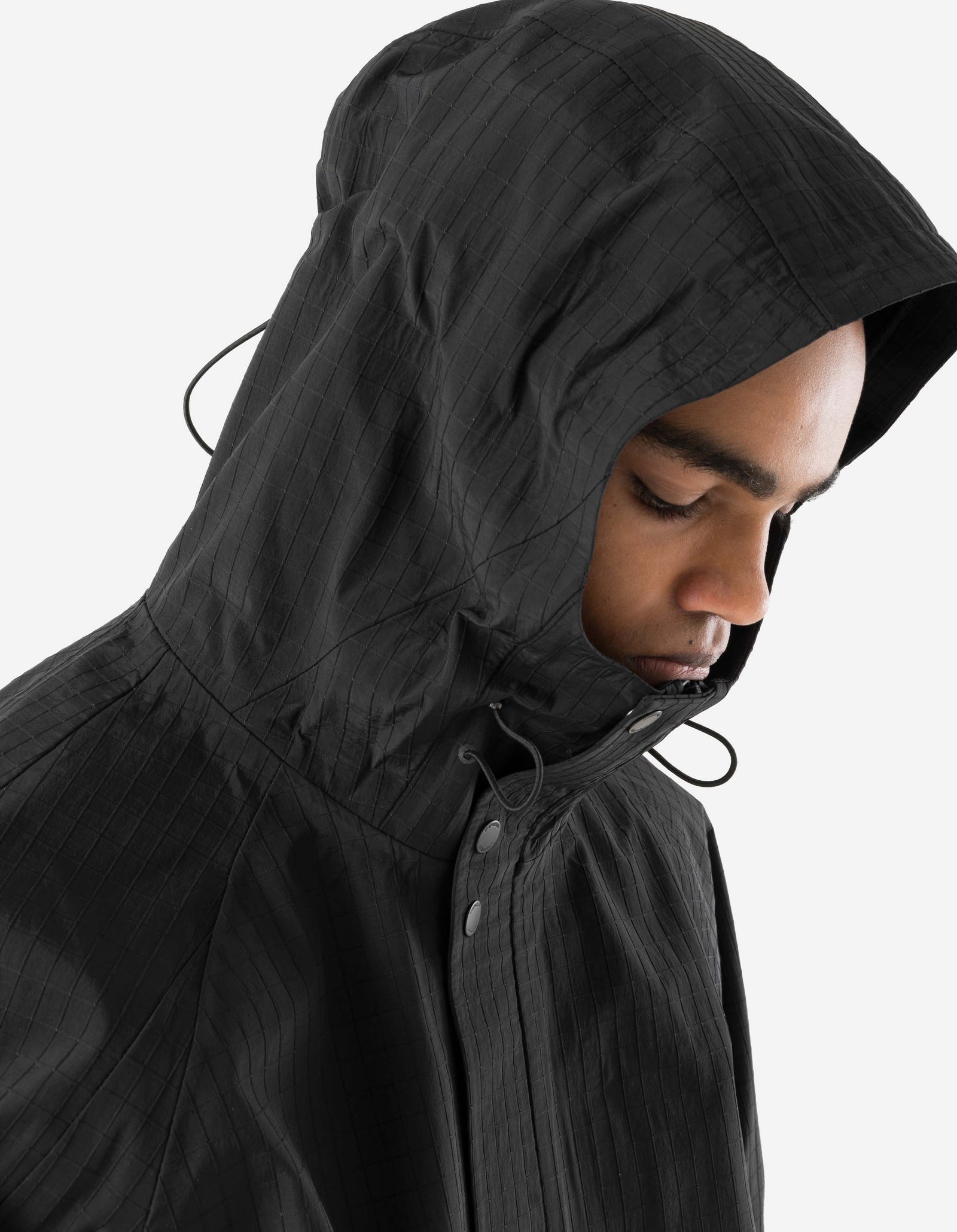 7200 Waterproof Tech Long Parka Black