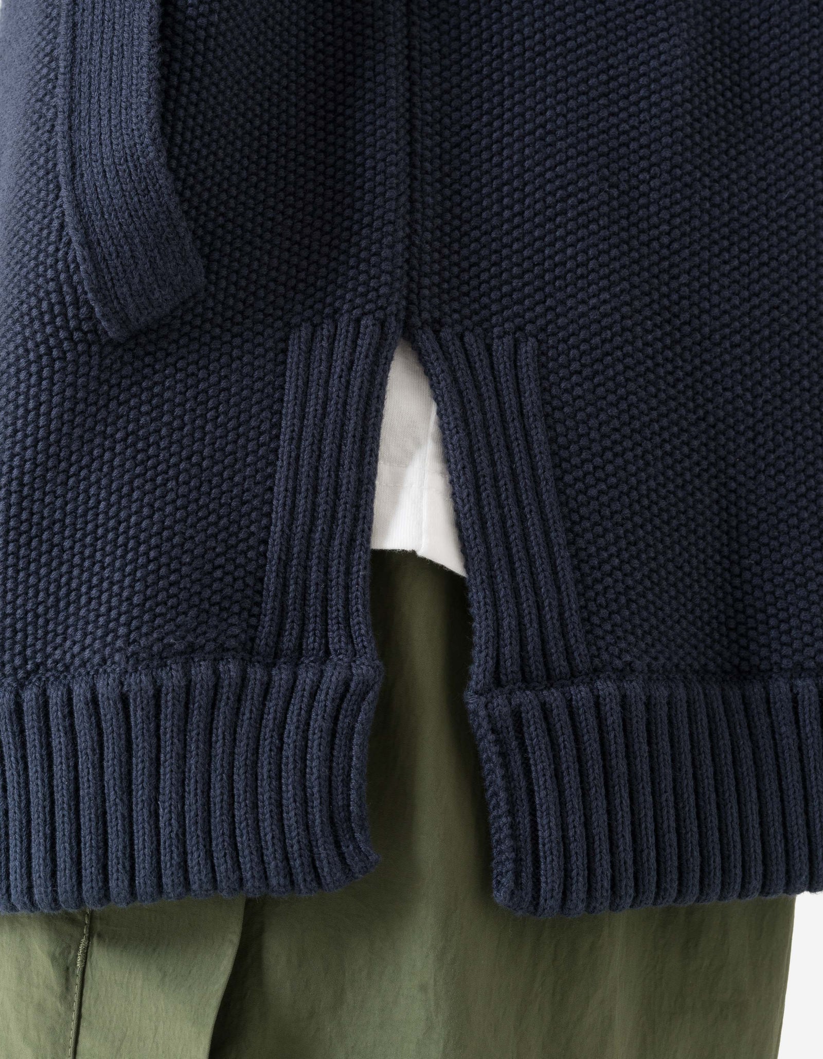 7272 Maharishi Knitted Kimono Navy