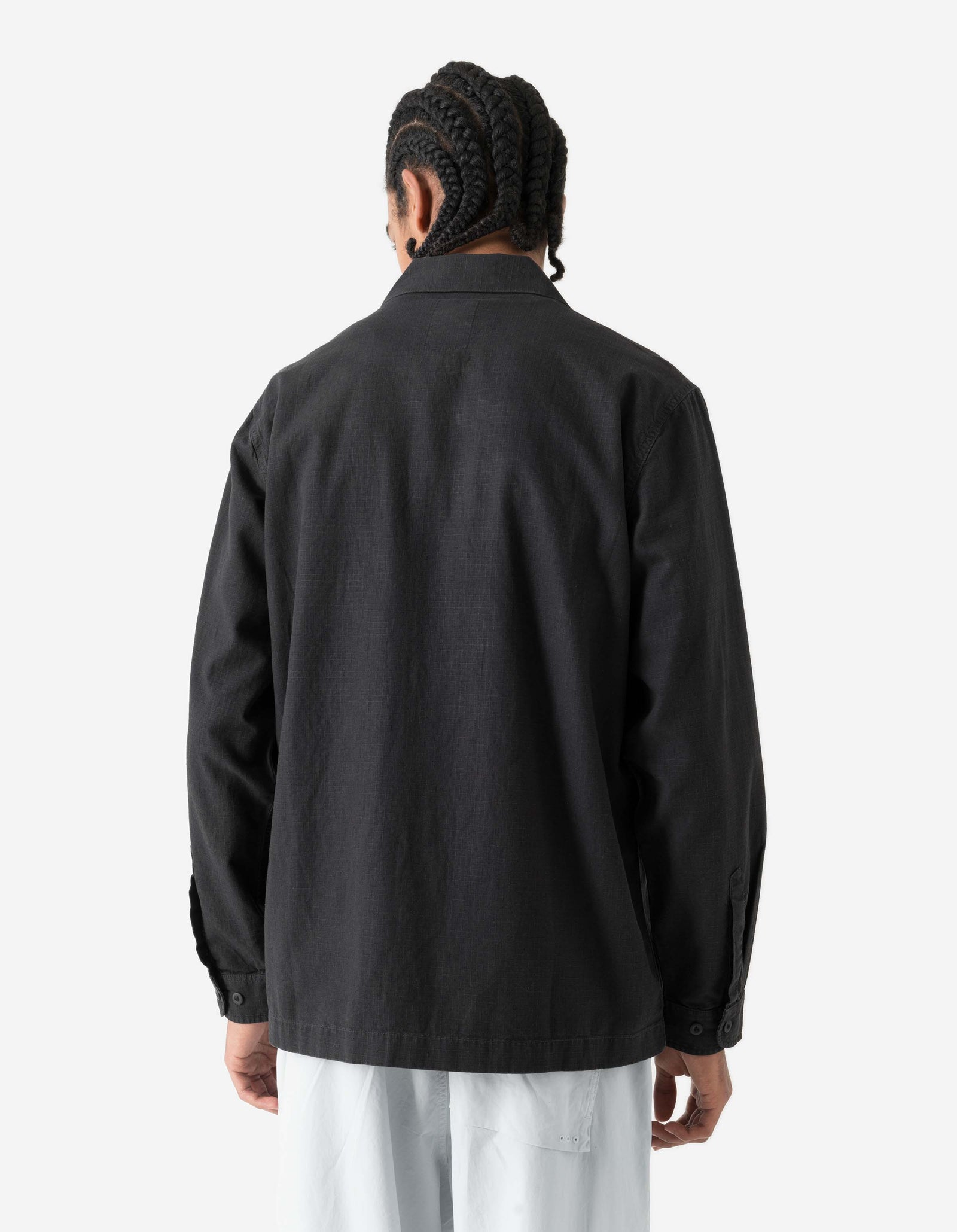 7236 Papel Picado Camp Collar Shirt Black