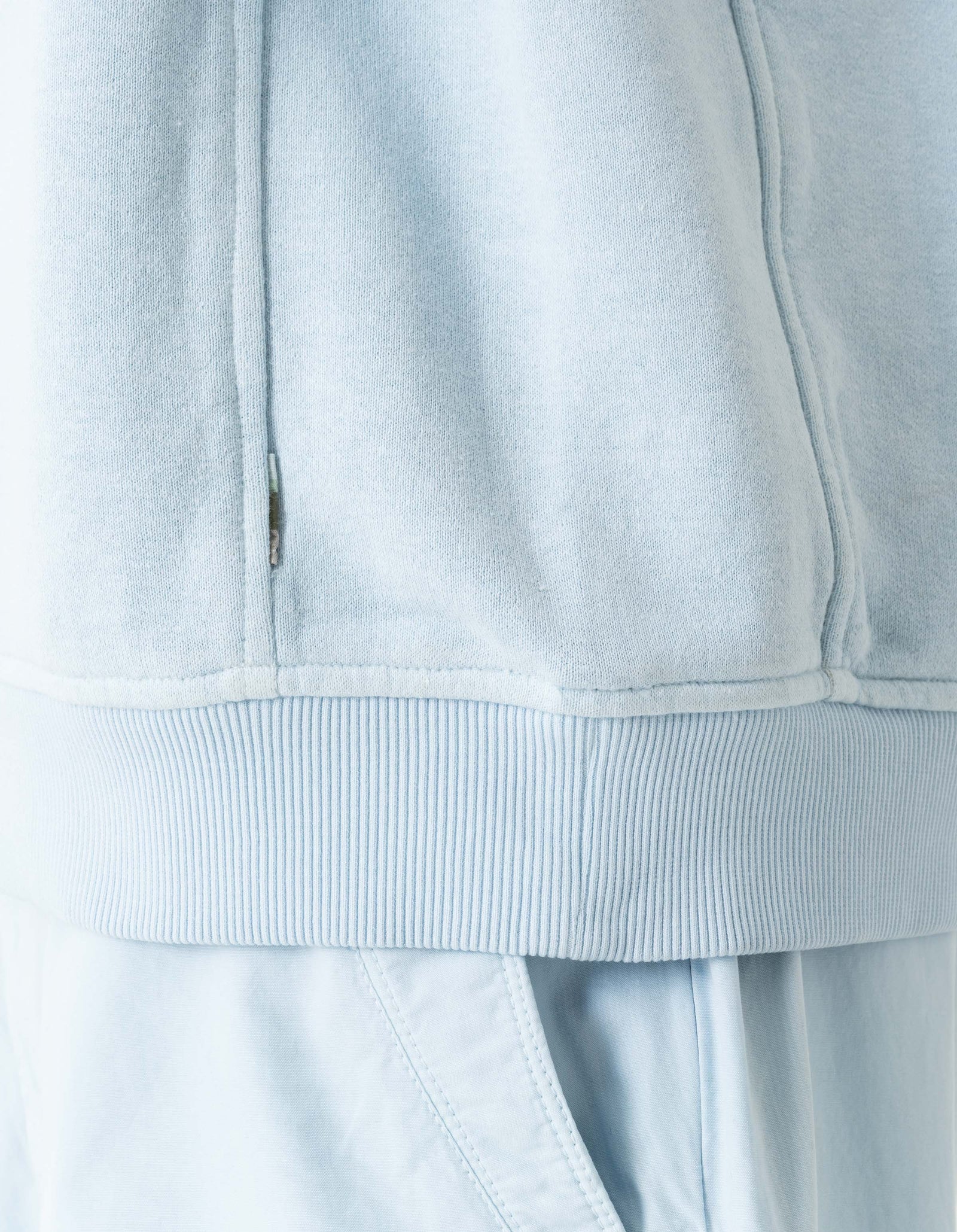 7207 Fabric Mix Cotton Crew Sweat Light Blue