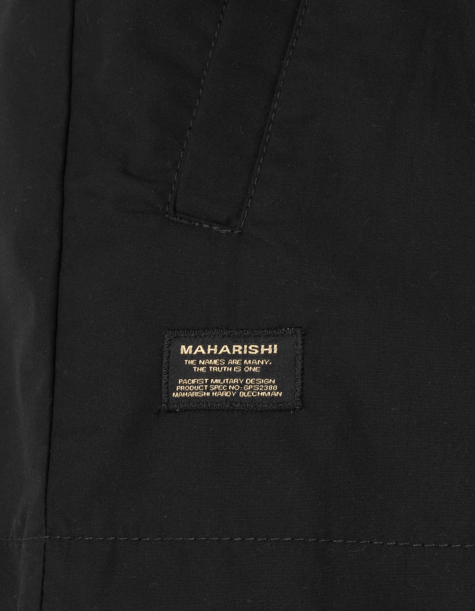 7211 Asym Woven Track Top Black