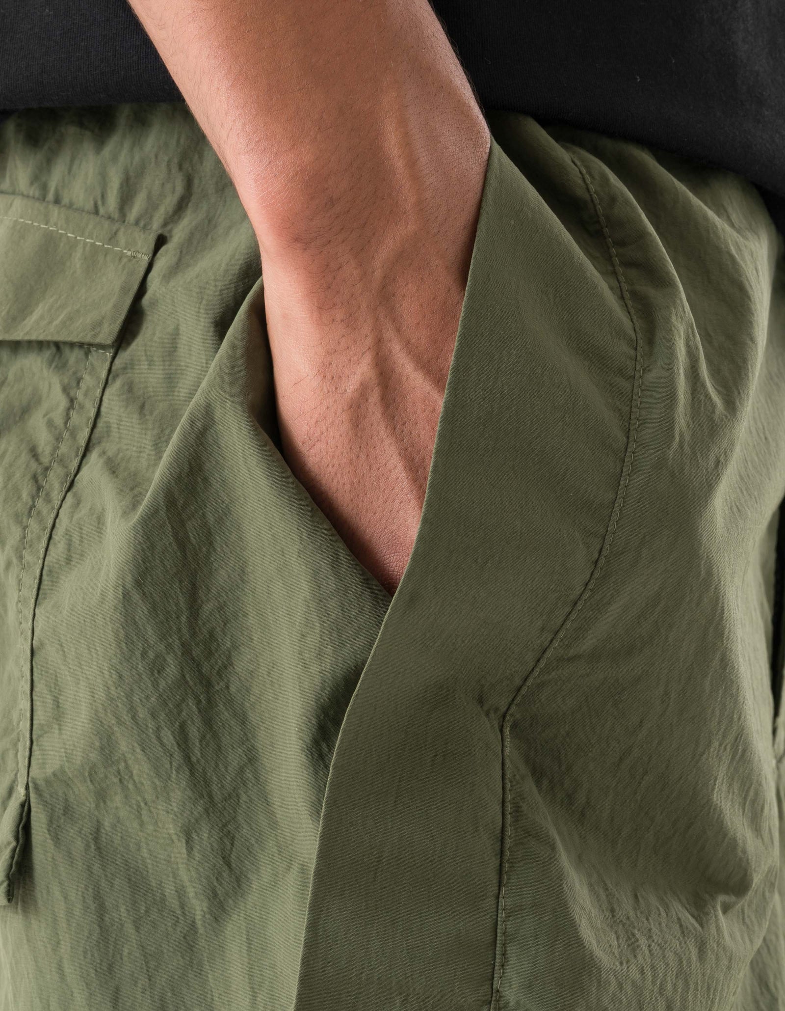 7205 Tech Hakama Shorts Olive