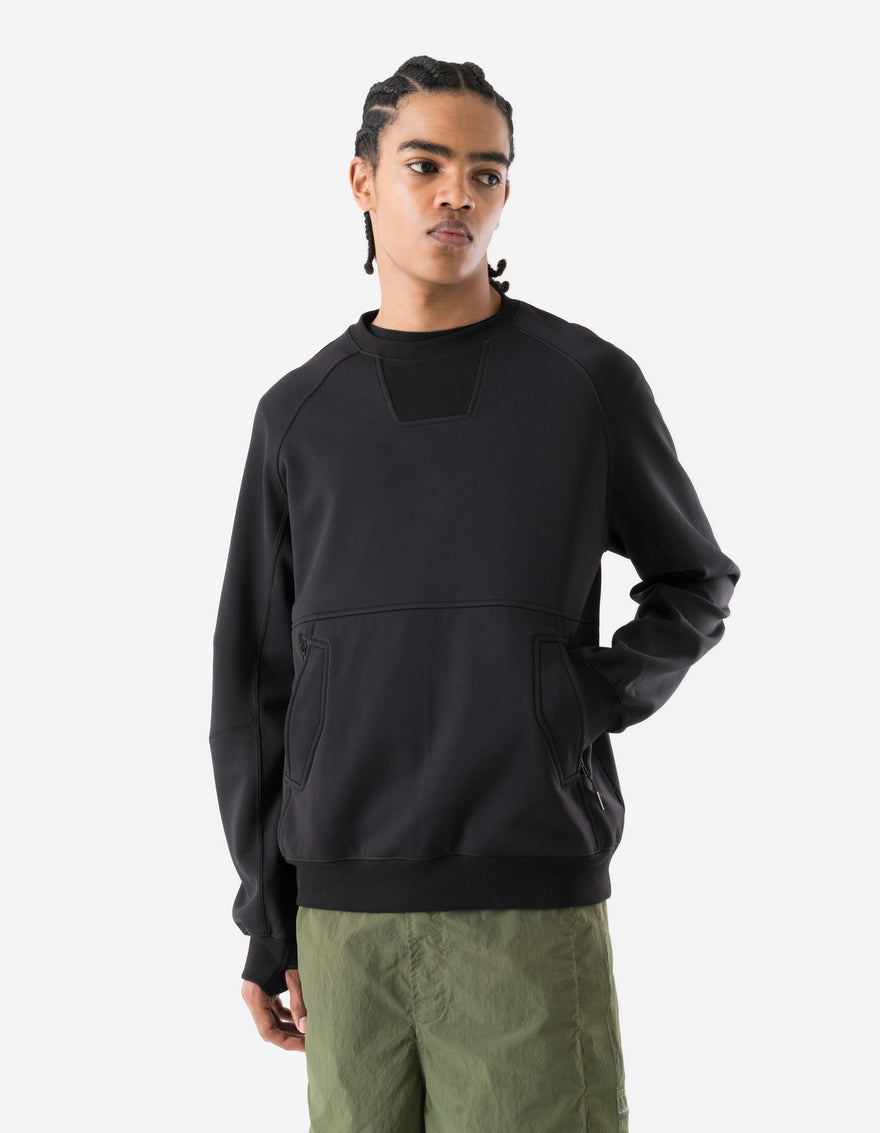 7202 Cordura Fleece Crew Sweat Black