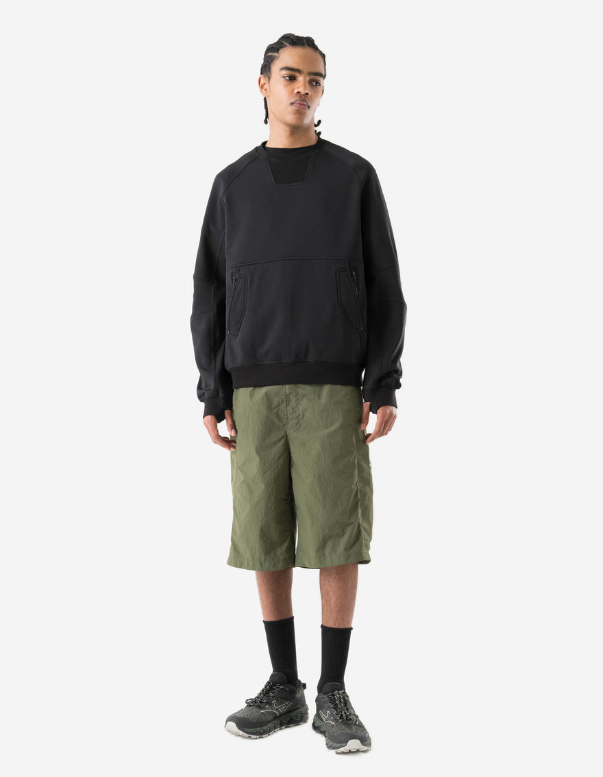 7202 Cordura Fleece Crew Sweat Black