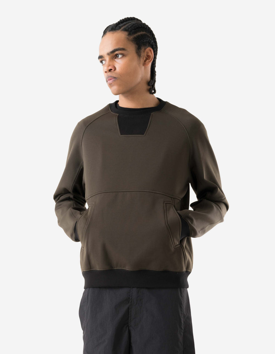 7202 Cordura Fleece Crew Sweat Brown
