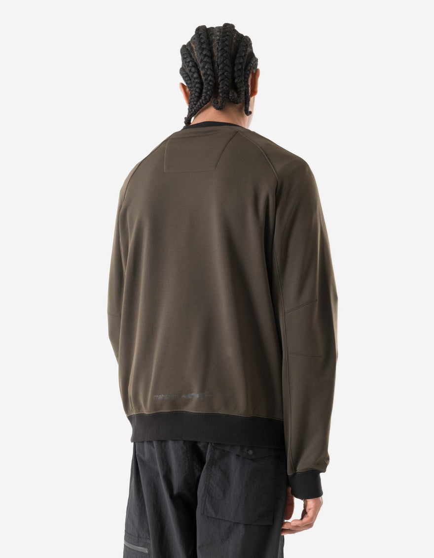 7202 Cordura Fleece Crew Sweat Brown