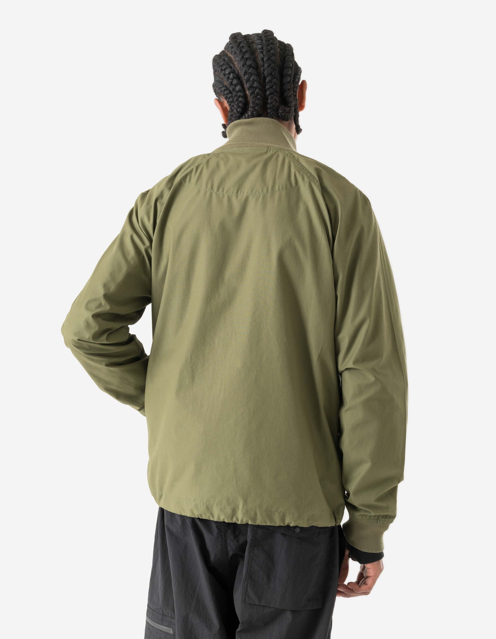 7211 Asym Woven Track Top Olive OG-107F