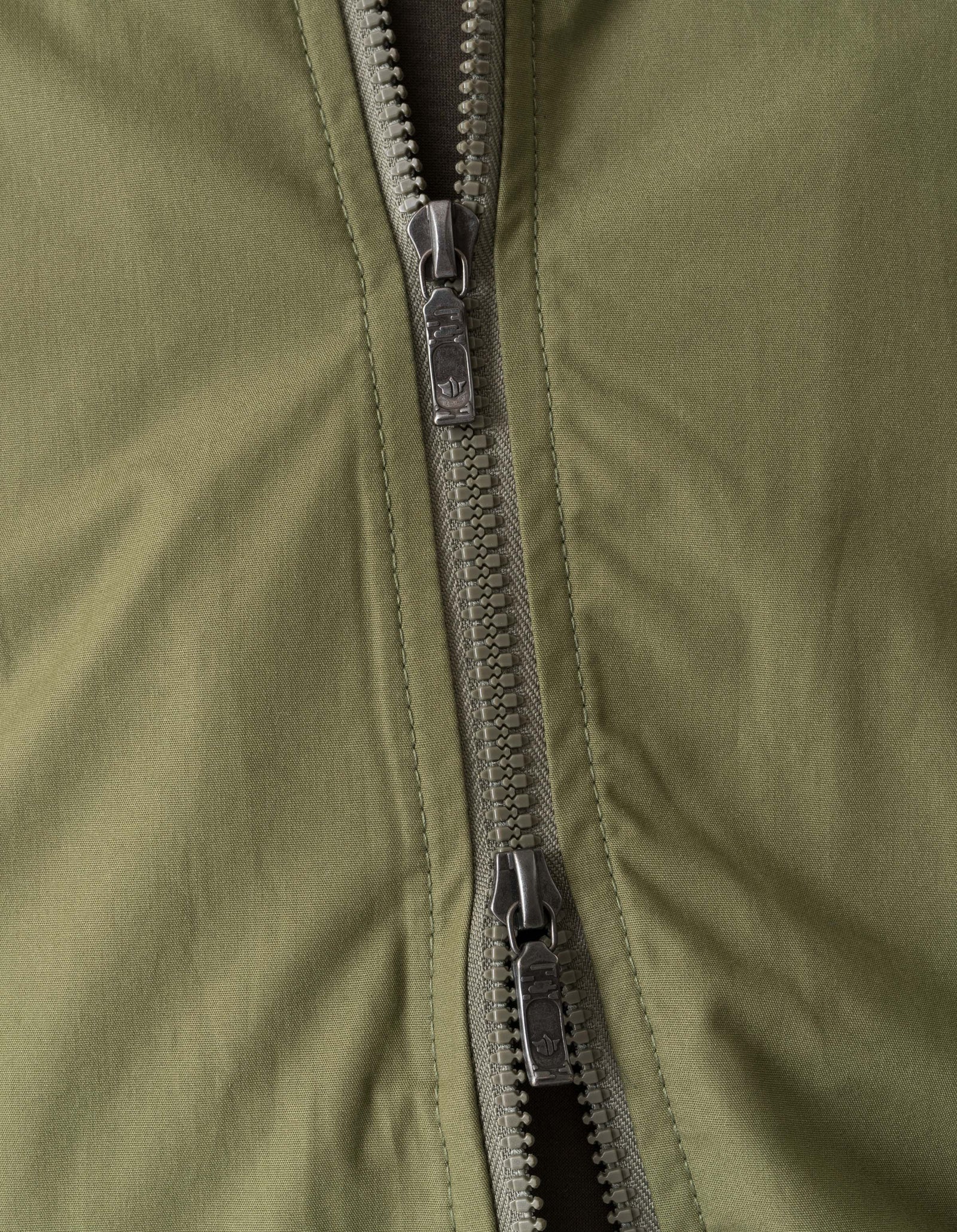 7211 Asym Woven Track Top Olive OG-107F