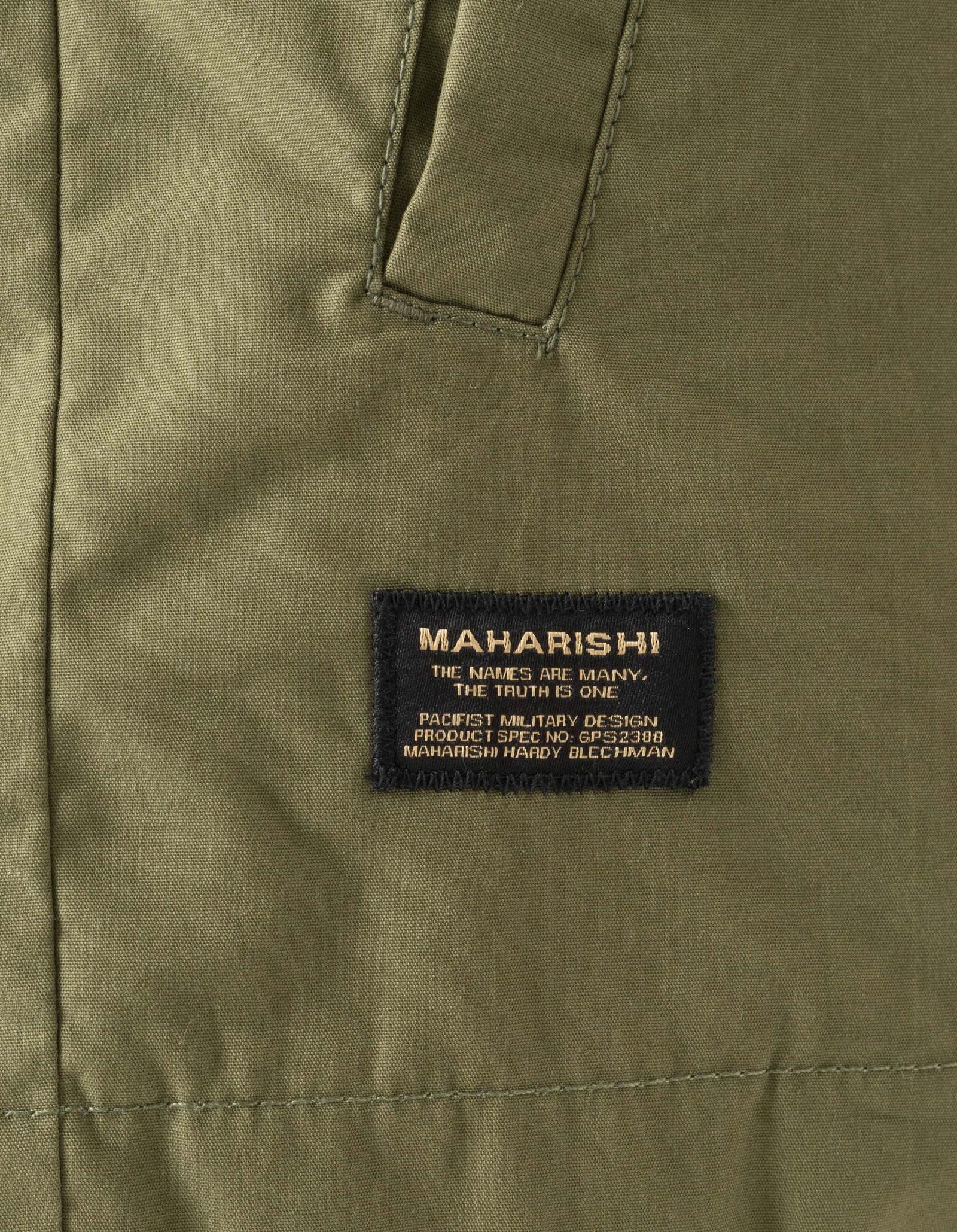 7211 Asym Woven Track Top Olive OG-107F