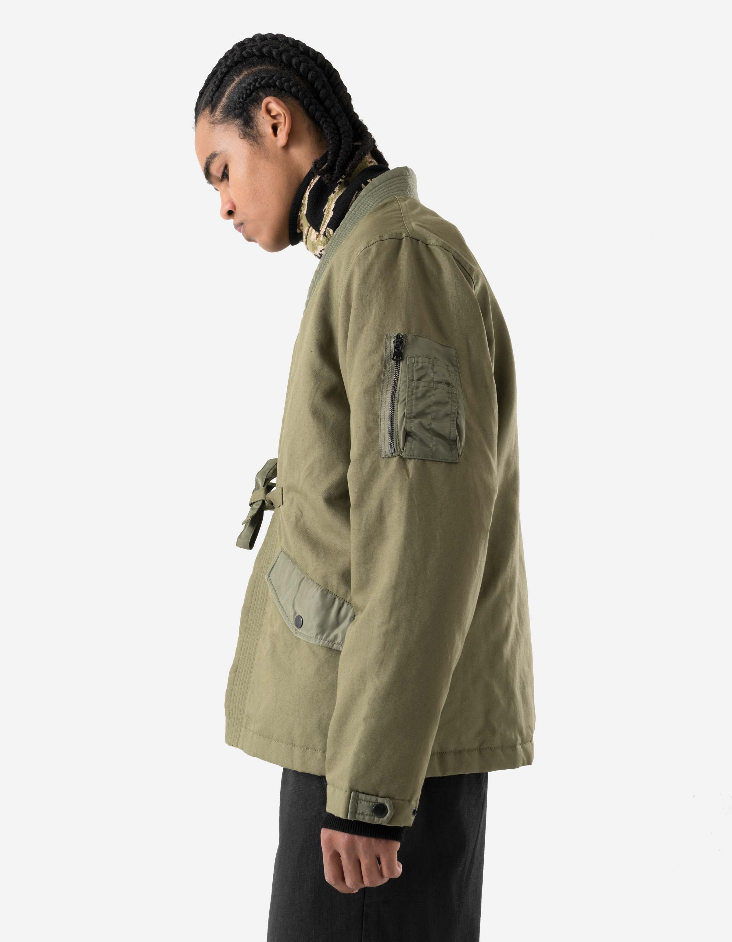 7213 Duality L2-B Flight Kimono Olive OG-107F – Maharishi