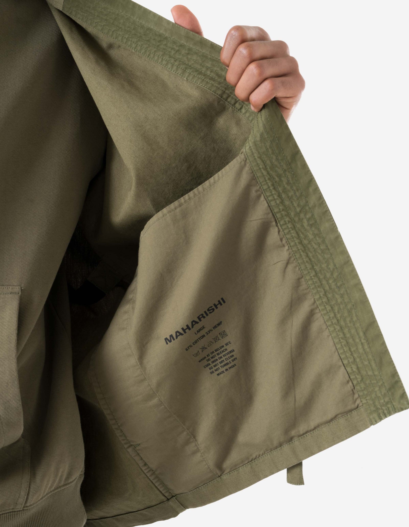 7399 WR Hemp Hanten Shirt Olive OG-107F