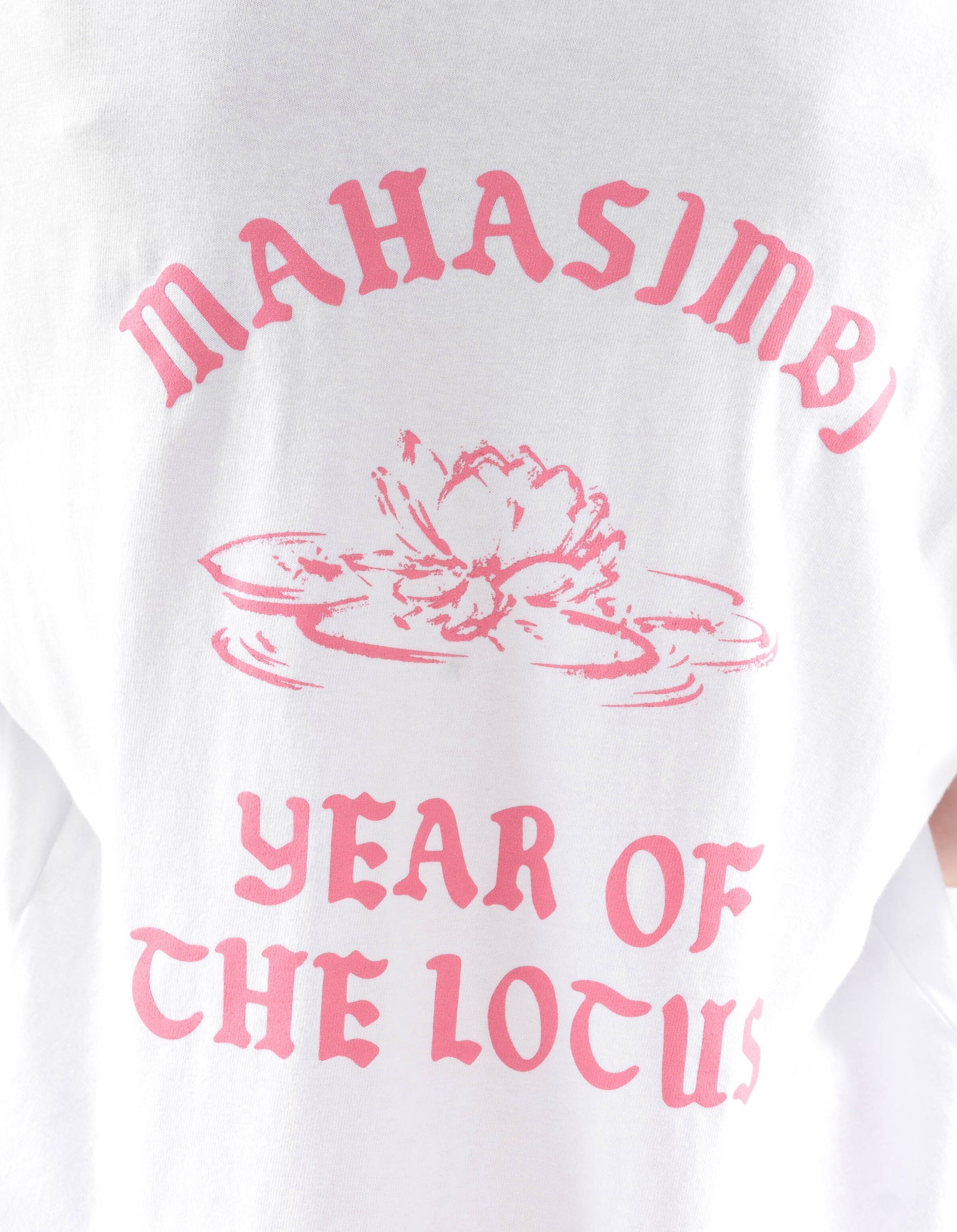 7390 MAHASIMBI Lotus Unisex T-Shirt White
