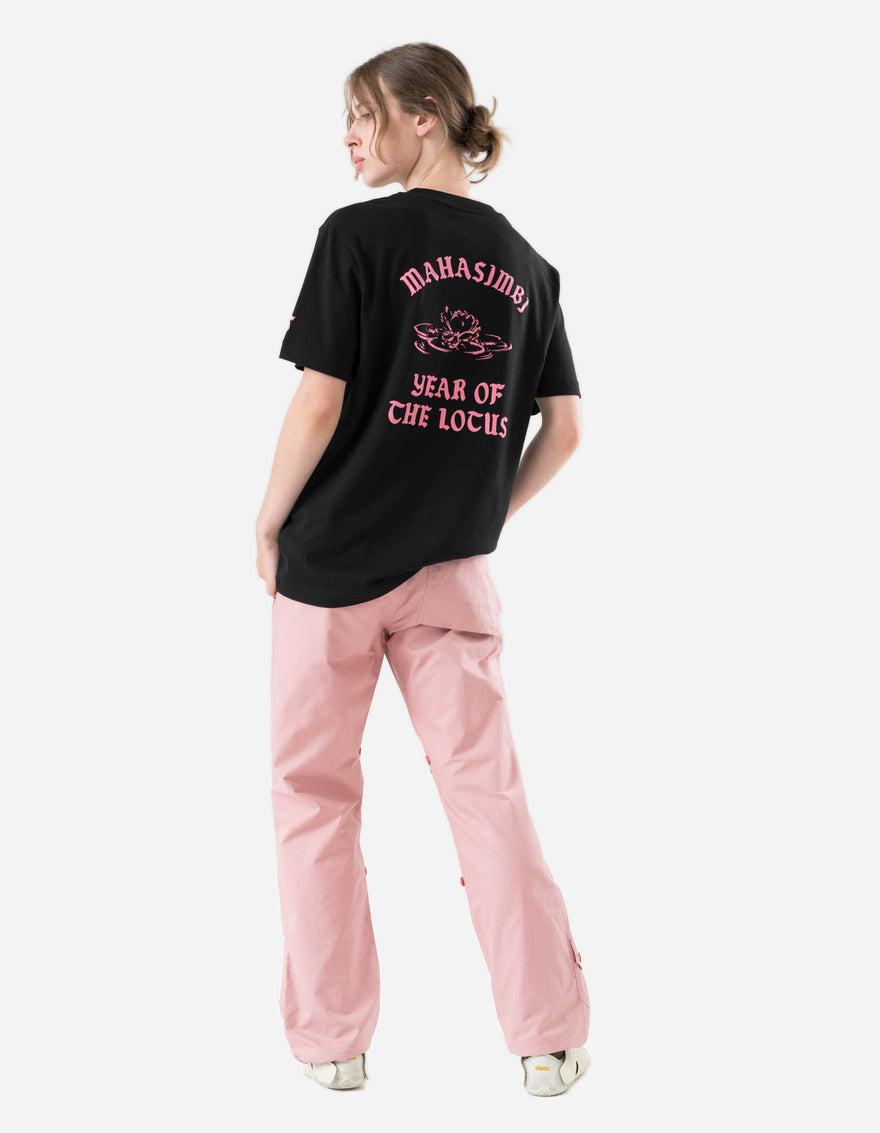 7390 MAHASIMBI Lotus Unisex T-Shirt Black