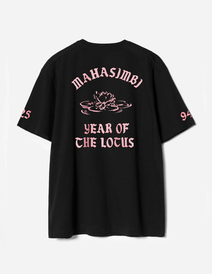7390 MAHASIMBI Lotus Unisex T-Shirt Black