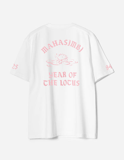 7390 MAHASIMBI Lotus Unisex T-Shirt White