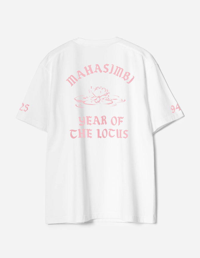 7390 MAHASIMBI Lotus Unisex T-Shirt White